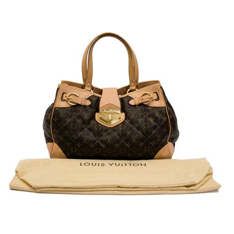 Louis Vuitton Flap Tote Bag In Brown Monogram Quilted Coated Canvas At