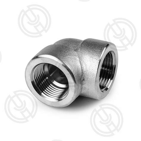 Threaded 90 Deg Elbow A182 F304L F316L F321 ASME B16 11