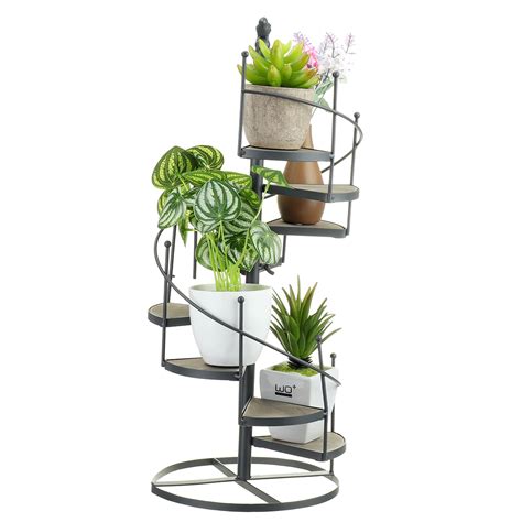 Royal K Porte Plante Tag Re Plante Niveaux Escalier Rangement