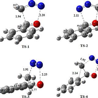 B3LYP D3 6 31G D Optimized Geometries Of TS 1 TS 2 TS 3 And TS 4