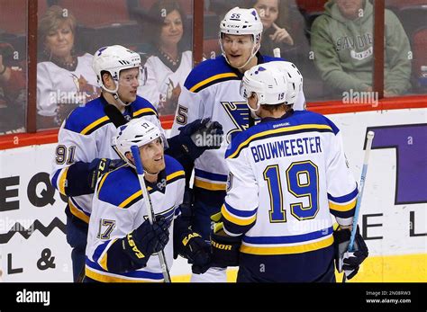 St Louis Blues Jaden Schwartz 17 Smiles As He Celebrates His Goal