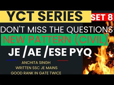 Ssc Je Previous Year Solutions Yct For Civil Sscje Ssc Je