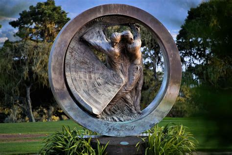 Golf Swing Sculpture at Peter Hay Golf Course in Pebble Beach, California - Encircle Photos