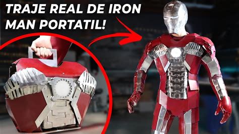 Traje De Iron Man Real Expandible En Un Maletín Hecho De Metal