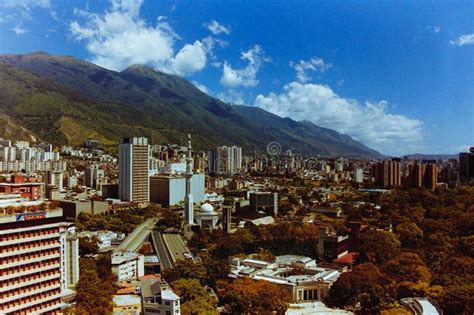 Scenic Caracas Skyline Mountains Venezuela Editorial Photography