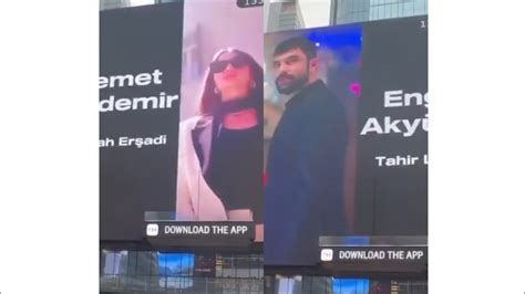 FLASH DEMET OZDEMIR AND ENGIN AKYUREK ON NEW YORK POSTERS