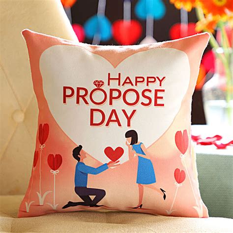 Buy Send Propose Day Wishes Embrace Cushion Online FNP