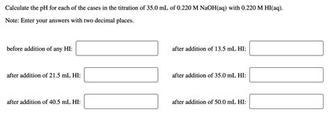 Solved Calculate The PH For Each Of The Cases In The Chegg