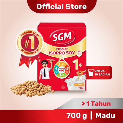 Promo SGM Eksplor ISOPRO SOY 1 Madu Susu Pertumbuhan 700 G Diskon 17