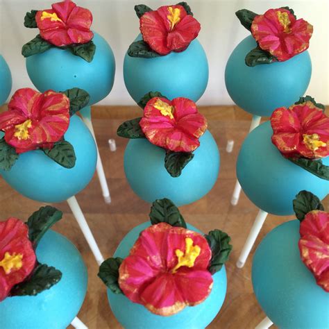 Hibiscus Flowers Cake Pops Holiday Parties Cake