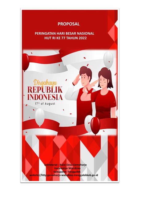 Proposal Hut Ri 77 Proposal Peringatan Hari Besar Nasional Hut Ri Ke 77 Tahun 2022 Proposal