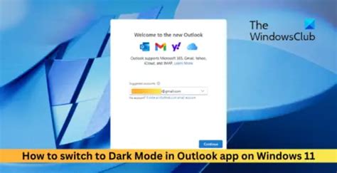 How to switch to Dark Mode in Outlook app on Windows 11