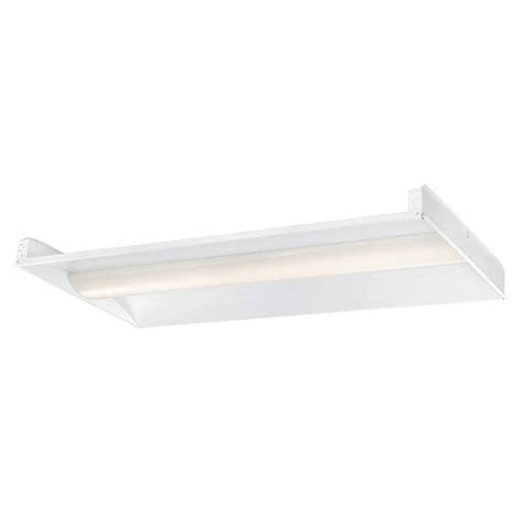 Envirolite 2 Ft X 4 Ft 128 Watt Equivalent Integrated Led White Troffer With Microwave