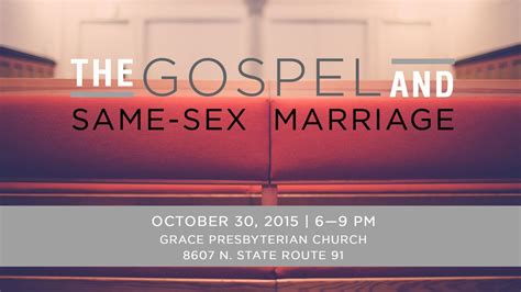 The Gospel And Same Sex Marriage Seminar YouTube