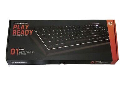 CyberPowerPC KB 161 306 Wired Gaming Keyboard 01 Nohi White LED Backlit