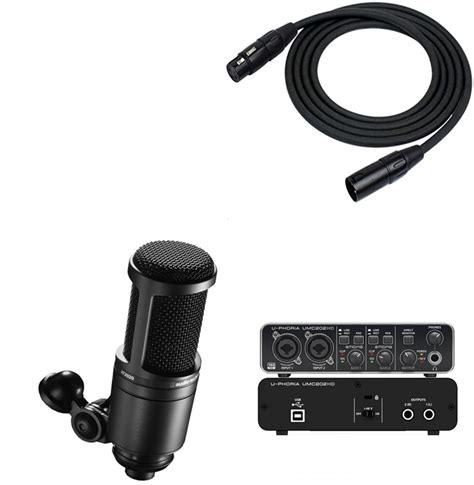 UMC202HD, Audio-Technica AT2020 & XLR – Audiomisr™