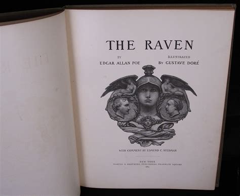 The Raven Illustrated By Gustave Doré By Poe Edgar Allan Stedman Edmund C Comment Very