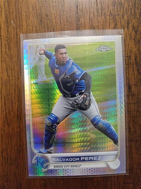 Topps Chrome Prizm Refractor Salvador Perez Kansas City Royals Nm