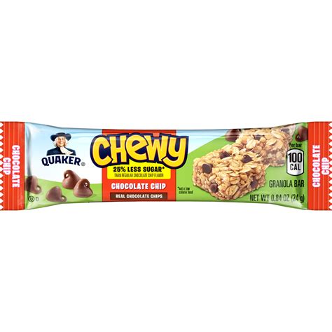 Quaker Chewy Chocolate Chip Granola Bar SmartLabel