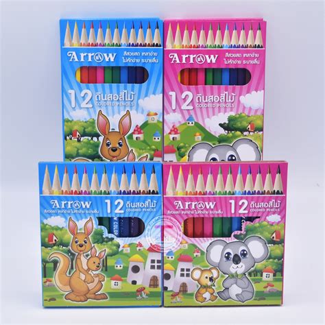 ดินสอสีไม้ 12 สี แอร์โรว์ - tanee_stationery.shop - ThaiPick