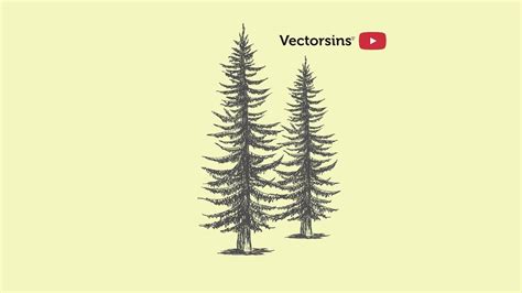 How To Draw Tree In Illustrator [] Illustrator Tutorial [] [] Tree Logo [] Youtube