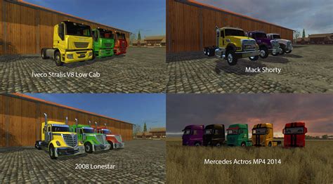 FS15 BIG MODS PACK V20 TRUCKS PACK V1 GamesMods Net FS17 CNC FS15