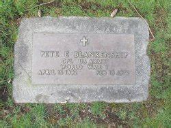 Pete Everett Blankenship Find A Grave Memorial