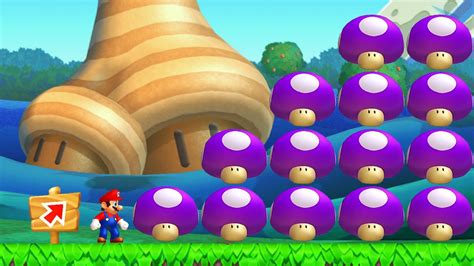 Can Mario Collect 999 Giant Poison Mushrooms In New Super Mario Bros U