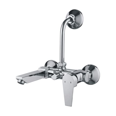 Om S C P Single Lever Wall Mixer With L Band For Bathroom Fittings