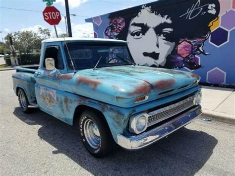 1966 CHEVROLET C 10 PATINA PICK UP SHORT BED OLD SCHOOL HOT ROD RAT ROD