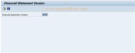 FSE3 SAP Tcode Display Financial Statement Version