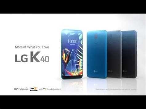 LG K40 Product Video YouTube