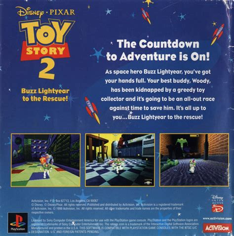 Disney Pixar Toy Story Buzz Lightyear To The Rescue Psx Cover