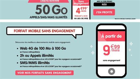 Forfait Série Limitée Woot 50Go à moins de 5 mois chez NRJ Mobile