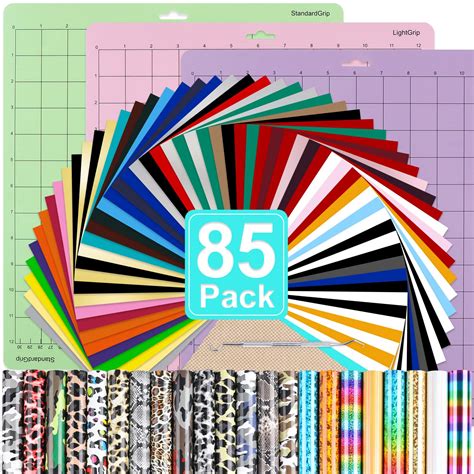 Buy Htv Heat Transfer Vinyl Bundle 85 Pack 12 X 10 Iron On Vinyl For