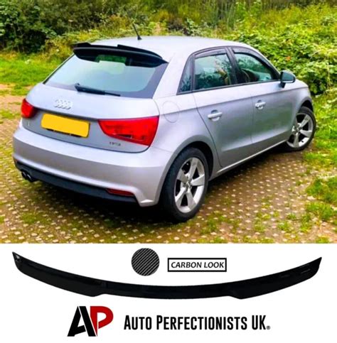 AUDI A1 8X 5 Door Rear Carbon Fibre Boot Roof Spoiler Lip Wing Kit 2010