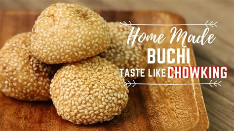 Home Made Buchi Sesame Balls With Red Bean Paste Taste Like