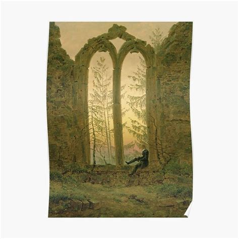 Caspar David Friedrich Ruins Of The Oybin Monastery The Dreamer