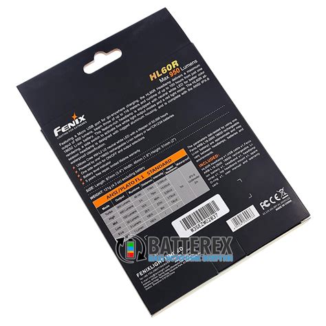Фонарь налобный Fenix HL60R в комплекте с аккумулятором 18650 Fenix ...