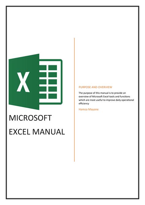 Solution Excel Microsoft Excel Manual Studypool