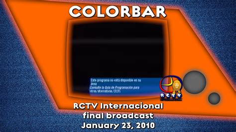 RCTV Internacional Final Broadcast Multiple POVs 01 23 2010 YouTube