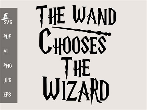 The Wand Chooses The Wizard Harry Potter Svg Harry Potter Etsy