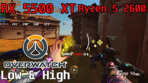 Ryzen 5 2600 RX 5500 XT Overwatch Low Epic With Radeon Boost YouTube