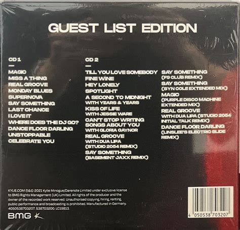 Kylie Disco Guest List Edition Deluxe 2CD Hobbies Toys Music