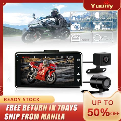 P Hd Motorcycle Camera Dvr Motor Dash Cam With Special Dual Track