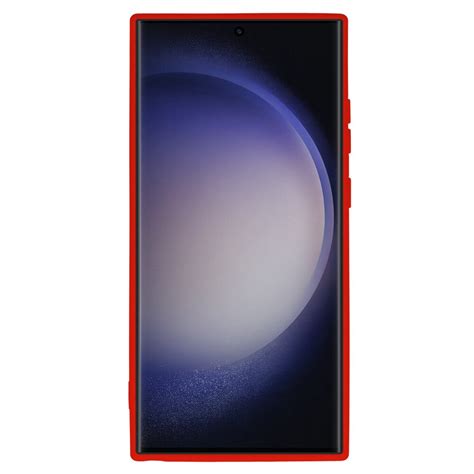 Кейс за Samsung Galaxy S24 Ultra акрилен цвят магсейф червен - eMAG.bg