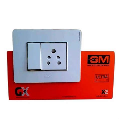 6a Gm Gx10 Ultra Slim Modular Switch Socket Combination 1m 1 Way At Best Price In Sas Nagar