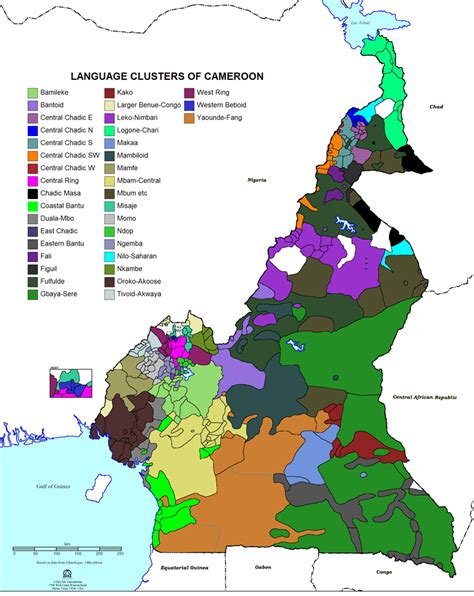 Language Clusters Of Cameroon Language Map Cameroon Map Hot Sex Picture