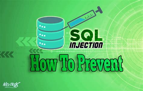 Sql Injection Prevention Sql Database Infosec Write Ups