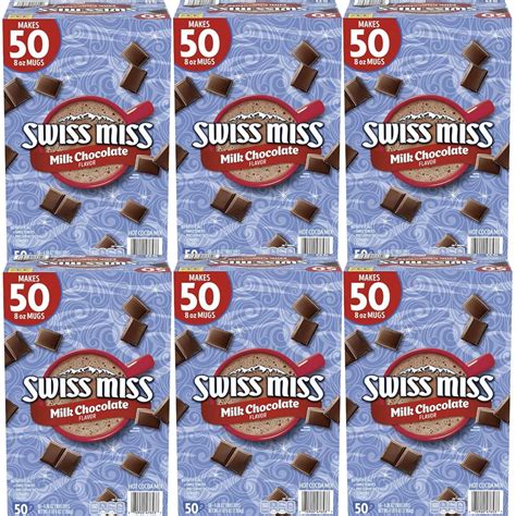 Swiss Miss Hot Chocolate Packets Hot Chocolate Mix Milk Chocolate Flavor Count Box